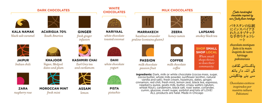 Exotic Chocolate Collection 4 piece-10 Pack