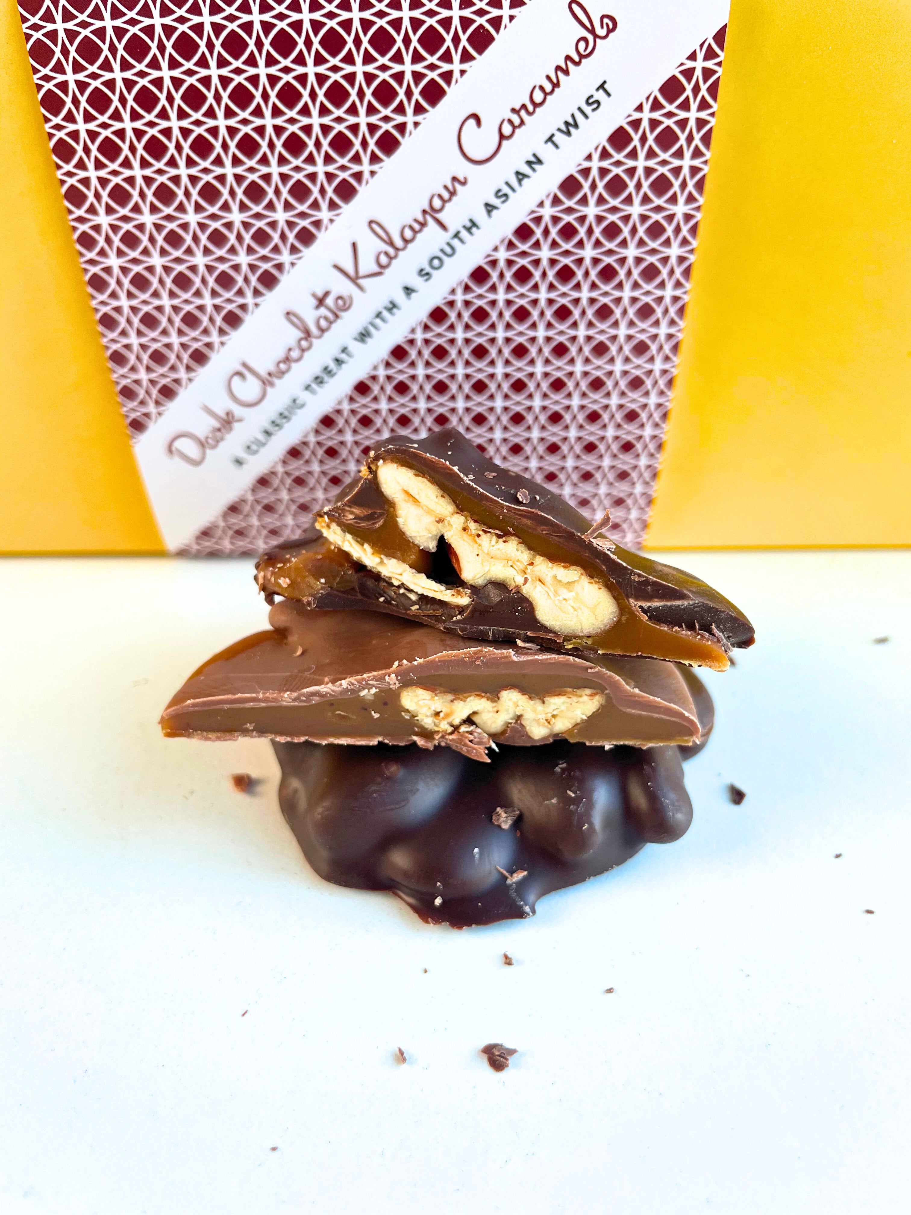 Kalayan Caramels (turtles) – Chocolat Uzma